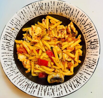 Mushroom Red Pasta